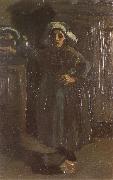 Vincent Van Gogh Peasant Woman Standing Indoors (nn04) oil painting artist